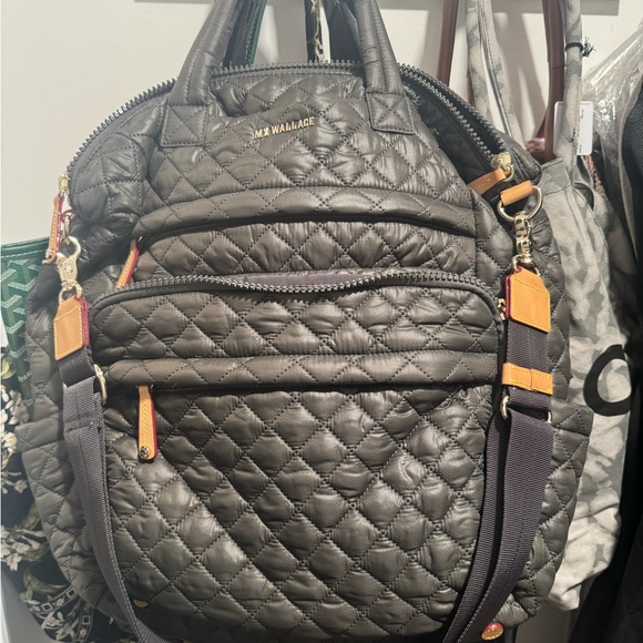 MZ Wallace Brown Quilted Women's Bag - Picture 8 of 13